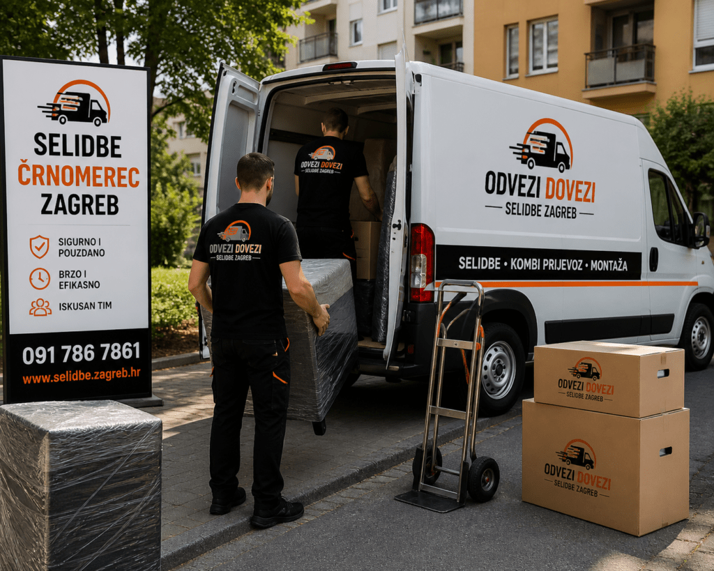 Selidbe Črnomerec Zagreb kombi prijevoz i selidbe Odvezi Dovezi